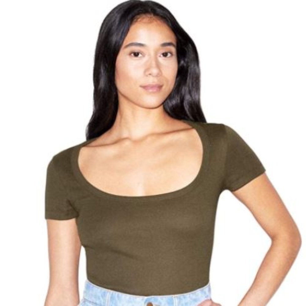 American Apparel Baby Rib Tee NWOT